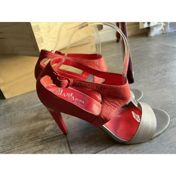 Maria Sharapova by Cole Haan Sandals High Heel Stiletto Pump Chic 8.5 - Picture 6 of 7